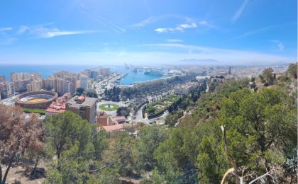 Uitzicht op kust Malaga