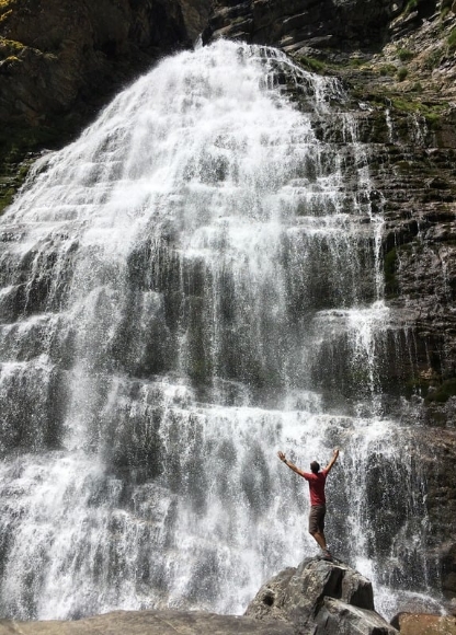 Wandelen Spaanse Pyreneeën waterval cola de caballo