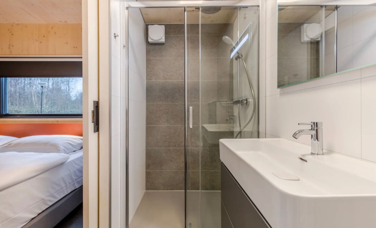 Slaapkamer in de Lodge lake view