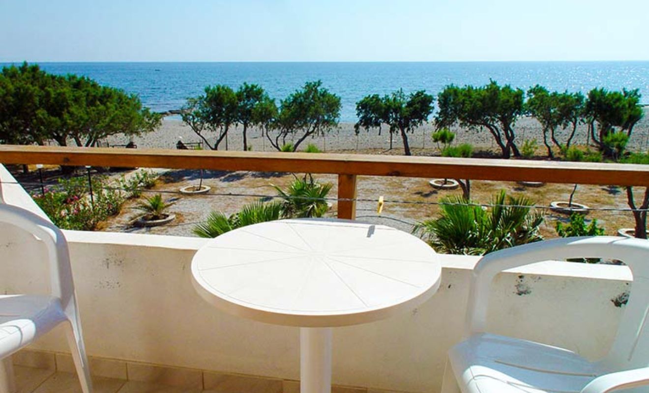 Uitzicht op zee Frangokastello Kreta