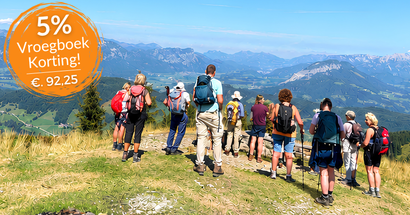 Wandelvakantie Oostenrijk Tirol vroegboekkorting