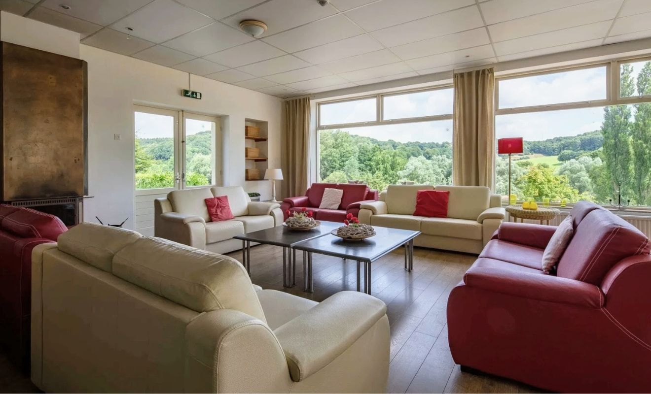 Uitzicht op Gulp vanuit accommodatie