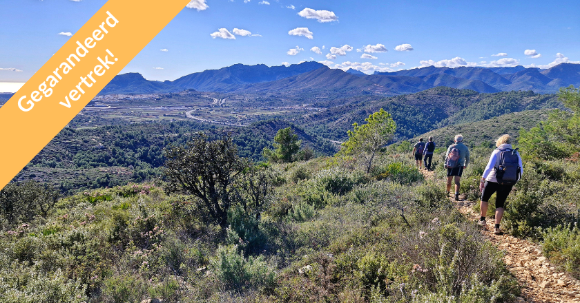 Wandelvakantie Kerst en Oud en Nieuw Costa Blanca Gegarandeerd vertrek