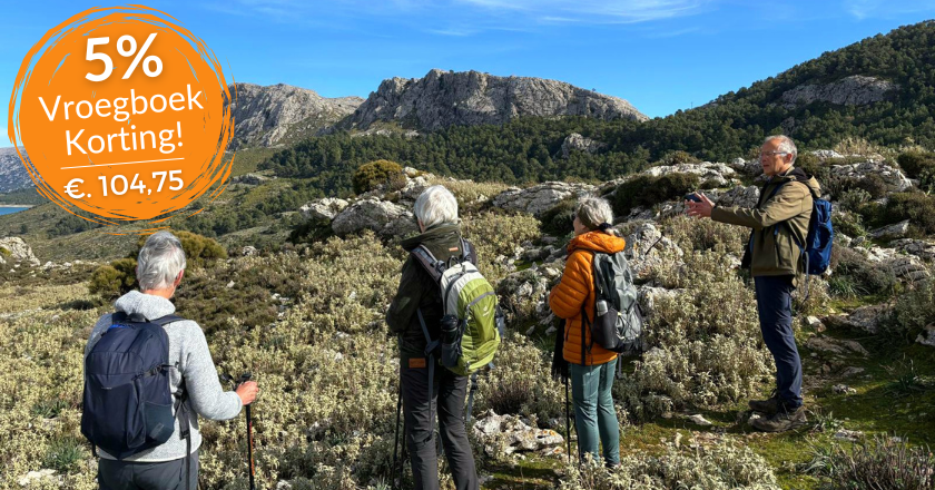 Wandelvakantie Mallorca vroegboekkorting