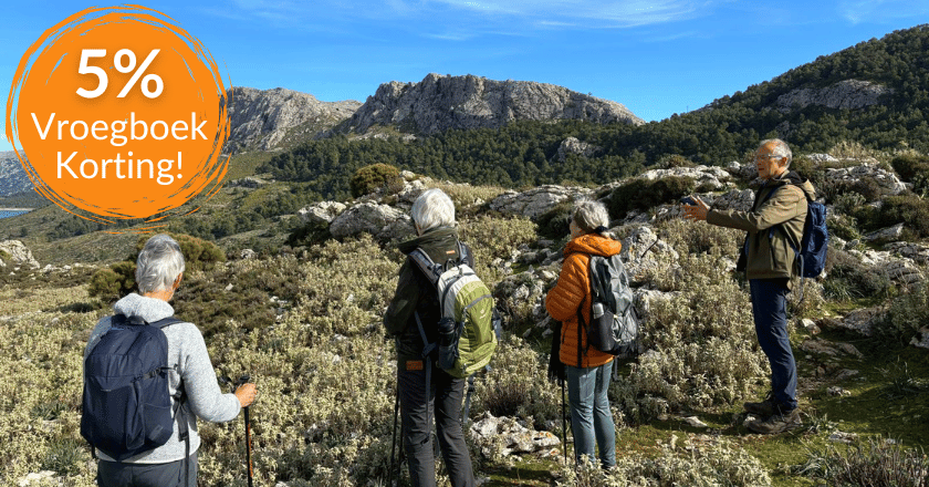 Wandelvakantie Mallorca Vroegboekkorting